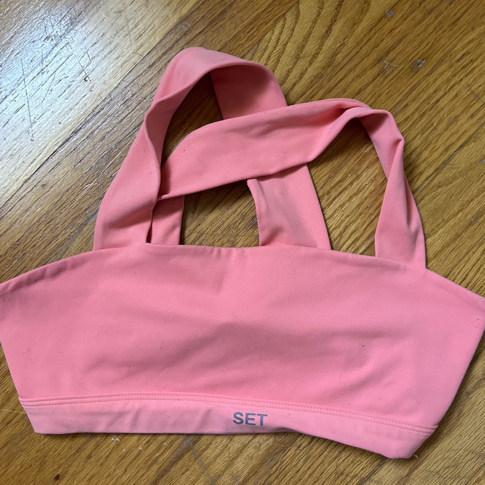 Set active sports bra coral
